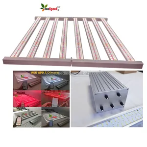 Hydroponic 5 channel dimming plant farmer lm301h evo lh351h red ir uv full spectrum 600w aeroponics systems grow light 8bar 640w