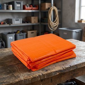 Bâche en plastique orange, couverture pour articles d'extérieur, matériau imperméable, bâche de pluie, bâche de camion - Product Image 3