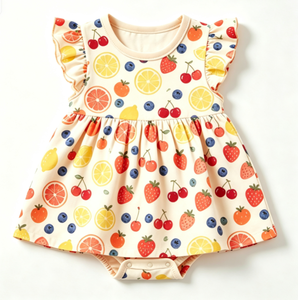 Romper Bayi Premium Bahan Bambu Elastis, Lembut, Bernapas, Nyaman, Model Puff Sleeve untuk Musim Panas - Product Image 2