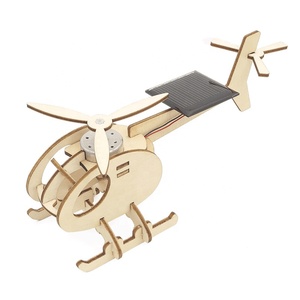 Kit Educativo per <span class=keywords><strong>Bambini</strong></span>: Aereo Giocattolo ad Energia Solare in Legno da Assemblare - Product Image 2