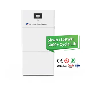 Batteria al litio 300ah 48v 20kwh 15kwh 5kw 10kw sistema di energia solare 48v lifepo4 batteria