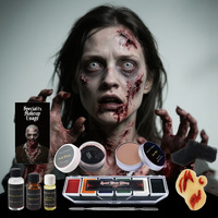 Kit de maquillage à effets spéciaux pour Halloween et cosplay, maquillage d'effets d'horreur