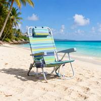 Chaise de plage pliable personnalisée, mobilier d'extérieur moderne et luxueux, léger, durable, en métal, écologique, en Oxford