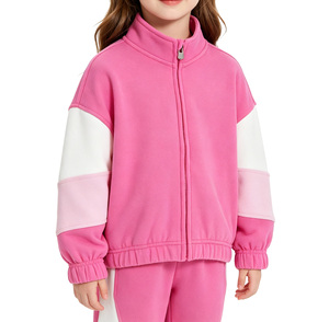<span class=keywords><strong>Felpa</strong></span> Primaverile da Ragazza con <span class=keywords><strong>Zip</strong></span> e Collo Alto, Foderata in Poliestere/Cotone, Tessuto Lavorato a Maglia, Impermeabile e Traspirante - Product Image 3