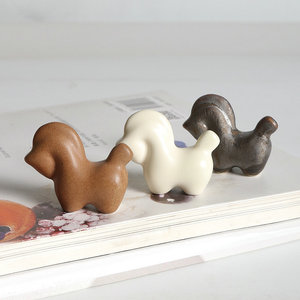 ของตกแต่งโต๊ะน้ำชา รูปม้าเซรามิกขนาดเล็ก สีพื้น ดีไซน์น่ารัก - Product Image 1