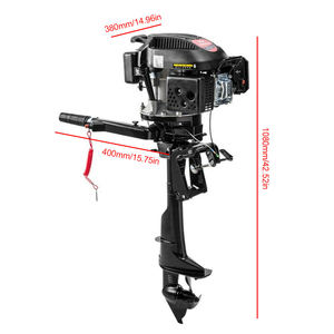 6HP 140cc <span class=keywords><strong>4</strong></span>-đột quỵ động cơ phía ngoài xăng Thuyền động cơ làm mát bằng không khí Trọng lượng nhẹ cho câu cá xuồng ba lá - Product Image 5
