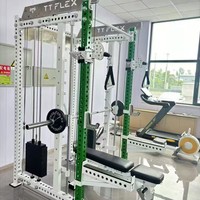 Équipement de gymnastique Smith 3-en-1 Poulie arrière multifonction en métal pour les exercices de bras, de poitrine et de jambes