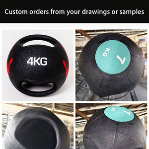 Ballon lesté à double poignée pour entraînement personnel, équilibre, force, <span class=keywords><strong>énergie</strong></span> et équipement <span class=keywords><strong>de</strong></span> fitness - Product Image 2