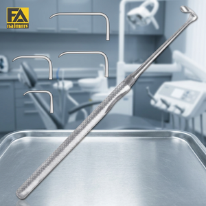 Mannerfelt langenbeck Hook (15X6มม.) Fig.1 cushings Saddle Hook 20.5ซม./14มม.-ตะขอสแตนเลสผิว - Product Image 3