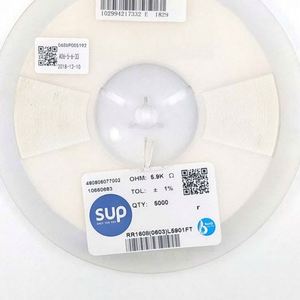 Bulk Discount RR1608 0603L5901FT 0603 1608 Resistors Chip Resistors SMD Resistors 5.9Kohm 1% 1/10W Thick Film Resistor - Product Image 1