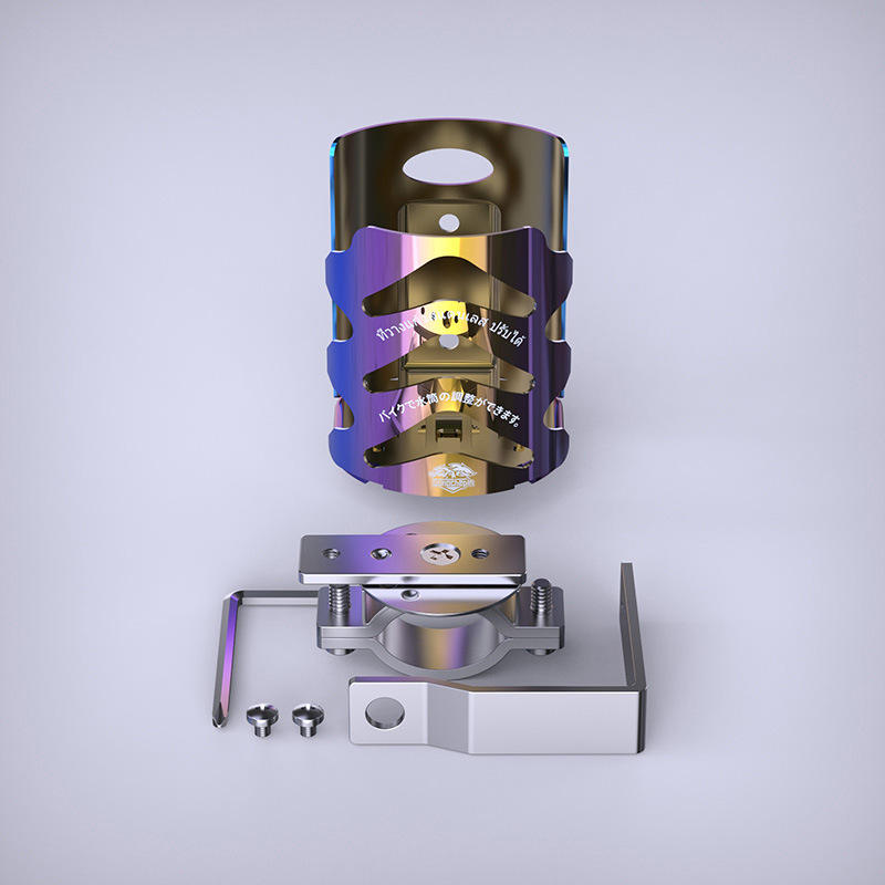 Burned Titanium with Gold