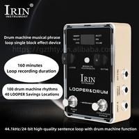 IRIN dispositif à effet unique complet guitare électrique boucle enregistrement batterie Machine basse accordeur en aluminium Durable en gros