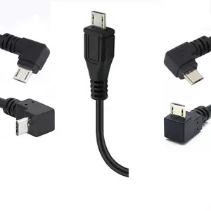 Phải/trái/lên/xuống góc Micro USB nam để USB Một nam cáp 90 độ bên phải trái góc Micro B Nam để USB cáp 2.0