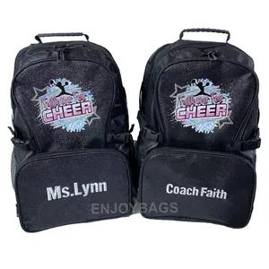 Nieuwe Mode Cheer Toonaangevende Rugzak School Dance Glitter Rugzak Met Laptop Compartiment