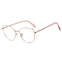 MS 91718 2025 Nuevas Gafas Ópticas para Mujer, Montura Delgada de Metal, Anti Luz Azul, Diseño Moderno, Logotipo Personalizado