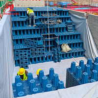 Réservoir de stockage d'eau de pluie modulaire souterrain pour la gestion des eaux de pluie