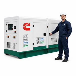 Groupe électrogène diesel silencieux portable Cummins 10kva 15kva 20kva 25kva 30kva pour la maison et les applications d'alimentation extérieure - Product Image 2