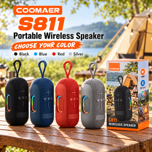 ลำโพงพกพา BT 5.4 กำลังขับ 10 วัตต์ ไฟ RGB ลำโพงไร้สายแบบผ้า สำหรับงานปาร์ตี้กลางแจ้งและตั้งแคมป์ - Product Image 3