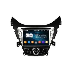 Multimedya Video oynatıcı Android 10 GPS 128G DSP 2 din araba radyo Hyundai Elantra 2011-2013 için otomobil radyosu navigasyon dokunmatik ekran