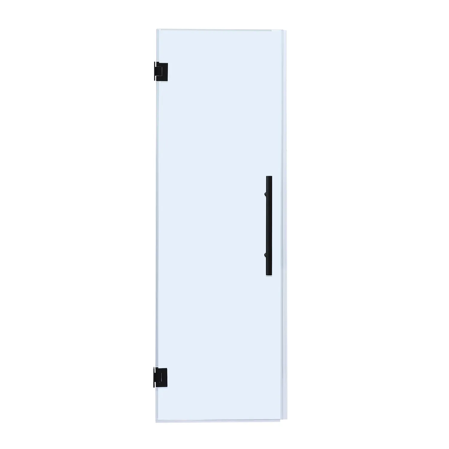 factory direct sale hight quality 8mm 10mm tempered glass hinge black single shower door