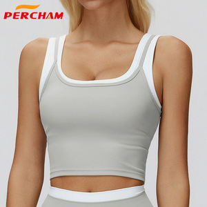 Top de Yoga e Corrida Personalizado por Atacado, Colorido, com Contraste, Respirável, de Dupla Camada, para Treino e Esportes - Product Image 5