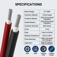 Cable Solar de Cobre Estañado de Alto Rendimiento |   0.6/1kV DC1500V Nominal |   Aislamiento XLPO LSZH Retardante de Llama |   Baja Resistencia IP65
