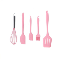 Ustensiles de cuisine en Silicone, 5 pièces, ustensiles résistants à la chaleur, vente en gros