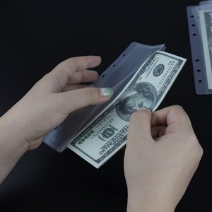 Plastic 6 Tabs Frosted A6 Clear PP Cash Envelopes <strong>Dividers</strong> Loose <strong>Leaf</strong> 6 Hole A6/A7/A5 Budget Planner Inserts Index <strong>Divider</strong> - Product Image 4