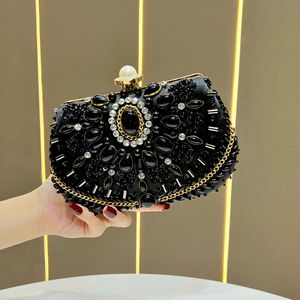 Sacs de soirée en strass pour femmes, pochettes de luxe, sacs fourre-tout pour femmes, sacs à bandoulière pour mariage et fête, vente en gros - Product Image 4