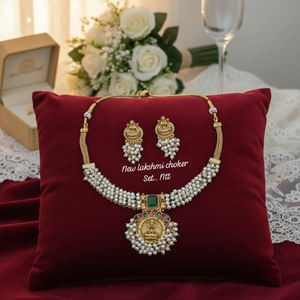 <b>Silver</b> Plated Brass Zircon Ethnic Bridal Engagement Wedding Anniversary Party Gift Jewelry Set <b>Choker</b> Necklace Drop Earrings - Product Image 3