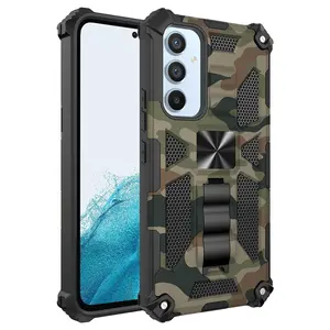 Hot Bán TPU PC Armor Chống-Drop Shipping Trường Hợp CD Dòng Kim Loại Magnetic Nhẫn Chủ Điện Thoại Trường Hợp Đối Với Samsung Galaxy M55/M15/Galaxy Xcover7