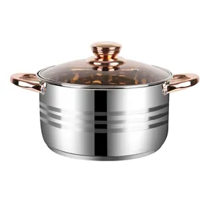 Memasak Pot Set Stainless Steel Peralatan Masak 5 Ply Induksi Bawah 16/20/24CM