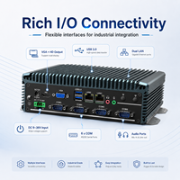 Computadora Business Edge con Doble LAN, USB, COM, HD, VGA, Almacenamiento MSATA y SATA para Terminal Inteligente, Compatible con Windows y Linux, Mini PC Empresarial