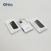 Boîtes d'emballage personnalisées de luxe faites à la main en carton gris biodégradable avec pelliculage mat pour étuis de téléphone