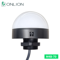 Lampu Sinyal Basis Aluminium M4B-70 ONN Buatan Pabrik Indikator Industri dengan Buzzer 3-warna dalam 1-lapisan untuk Mesin CNC/Keamanan