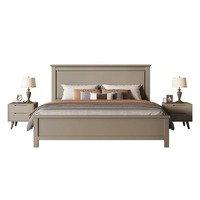 Ensembles de meubles de chambre à coucher haut de gamme, design luxueux, ensembles de chambre à coucher antiques de taille king, bois de bouleau massif pour meubles de chambre d'hôtel