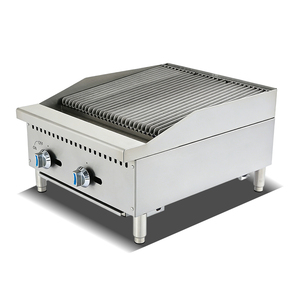 Asador de Carbón Comercial de 24'' para Encimera, a Gas Natural (GN)/Propano, Asador de Carbón para Encimera, Parrilla de Hierro Fundido Resistente, Barbacoa para Restaurante - Product Image 3