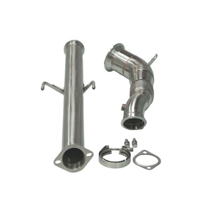 ท่อลงตรงลดขนาดเส้นผ่านศูนย์กลางทำจากสแตนเลสขัดเงา พร้อมท่อหน้า สำหรับรถยนต์ยาริส GR 1.6T ยี่ห้อ Rongdi - Product Image 5