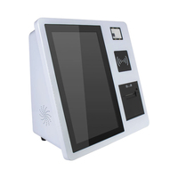 Kiosque de paiement en libre-service avec écran tactile personnalisé OEM, scanner de code QR, impression de tickets, système de commande POS, machine de kiosque Android