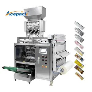 GH480K High-Speed Automatic Multi-Lane Sachet Packaging Machine for Food Labeling Pouches Bags Foil Packaging
