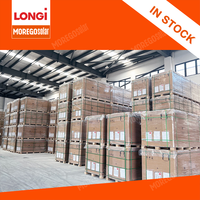 Panel Surya 625W-650W Tipe-N Hbc Kaca Ganda Bifasial Asli Hi-MO X10 PV