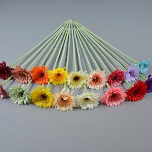 Chrysanthème artificiel en gros soie longue perche décoration de maison et de mariage branche de fleur artificielle - Product Image 6