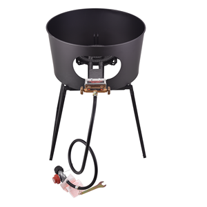 Réchaud à gaz Portable rond en fer avec <span class=keywords><strong>protection</strong></span> contre le vent pour la cuisine en plein air, nouveau Design - Product Image 2