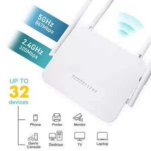 Edup 1200mbps banda dupla 2.4ghz, 5.8ghz 4g wifi roteador 4g 5g lte roteador com slot para cartão sim