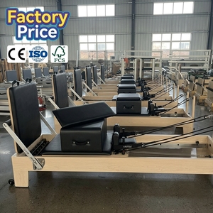 Machine de Reformer réglable et portable pour le yoga et le fitness, équipement commercial OEM avec boîte en chêne - Product Image 1