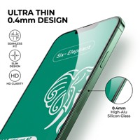 Protection d'écran en verre trempé pour iPhone 13 Pro Max, revêtement électrolytique AF, revêtement oléophobe, dureté 9H, résistant aux rayures