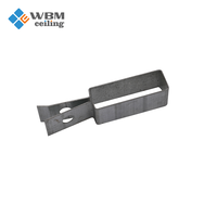 Composants et accessoires de système de plafond suspendu en acier léger de style design moderne, avec clips réglables pour rail principal