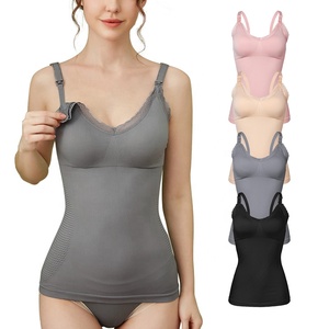 Aiermei Fournisseur OEM ODM Camisole d'allaitement en dentelle à fermeture avant antidérapante, soutien-gorge de maternité pour la <span class=keywords><strong>grossesse</strong></span>, débardeur d'allaitement - Product Image 1