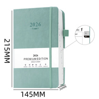 Agenda 2026, logo personnalisable, organiseurs, journaux, planificateur d'objectifs hebdomadaires 365 jours, carnet de notes, reliure cousue