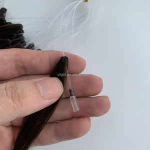 Cheveux humains (couleur vive) Offre Spéciale Nano perles Double dessiné Afri Micro Twist humain H6 IF2 plume 100% Extensions de cheveux naturels - Product Image 1